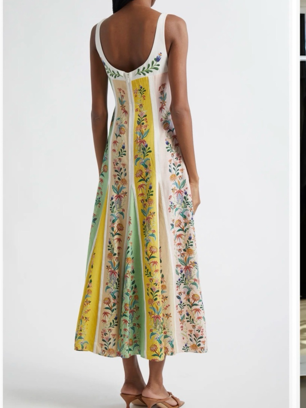 Farm Rio Delicate Floral Stripes LENZING Maxi Dress XL - Picture 3 of 5
